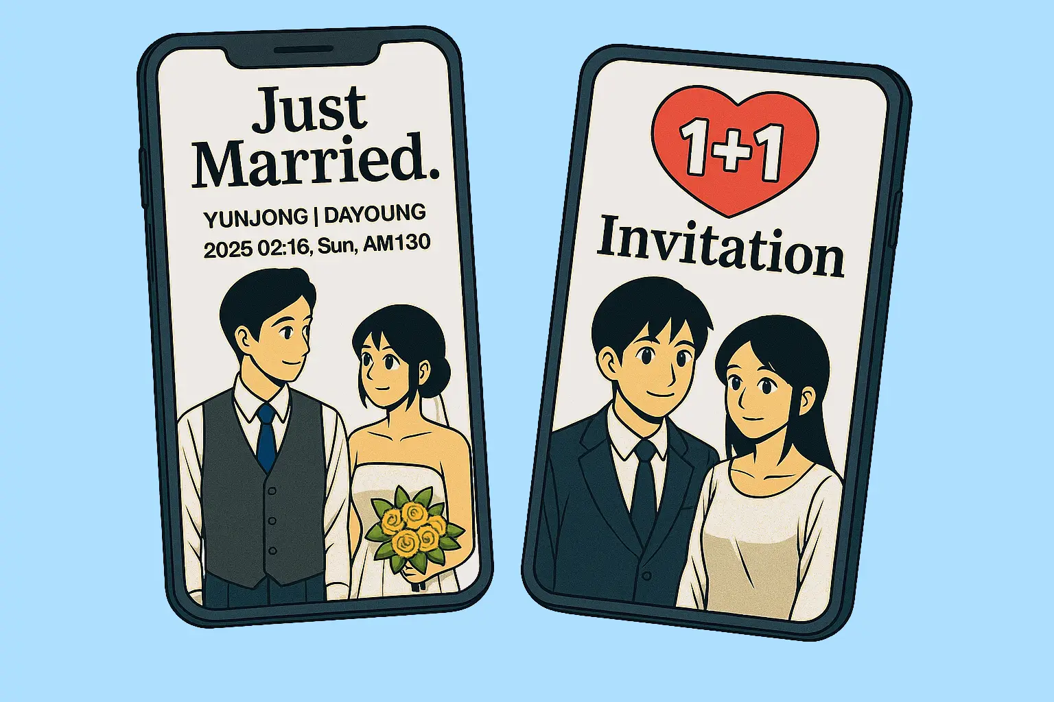 이벤트 이미지 - 모바일 청첩장 1+1 이벤트